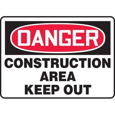 OSHA DANGER SAFETY SIGN CONSTRUCTIO MCRT011XL